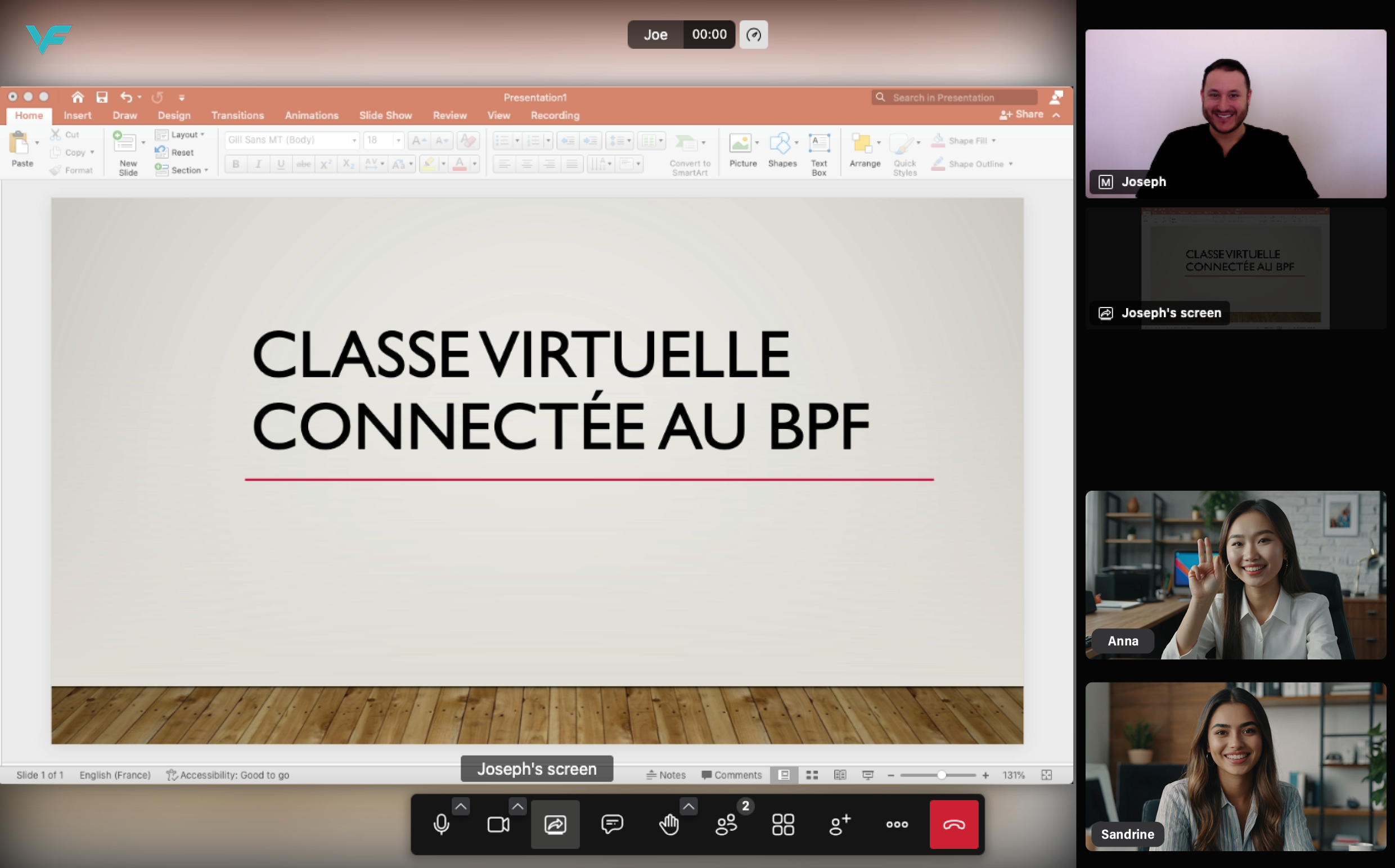 Classe virtuelle pour organisme de formation