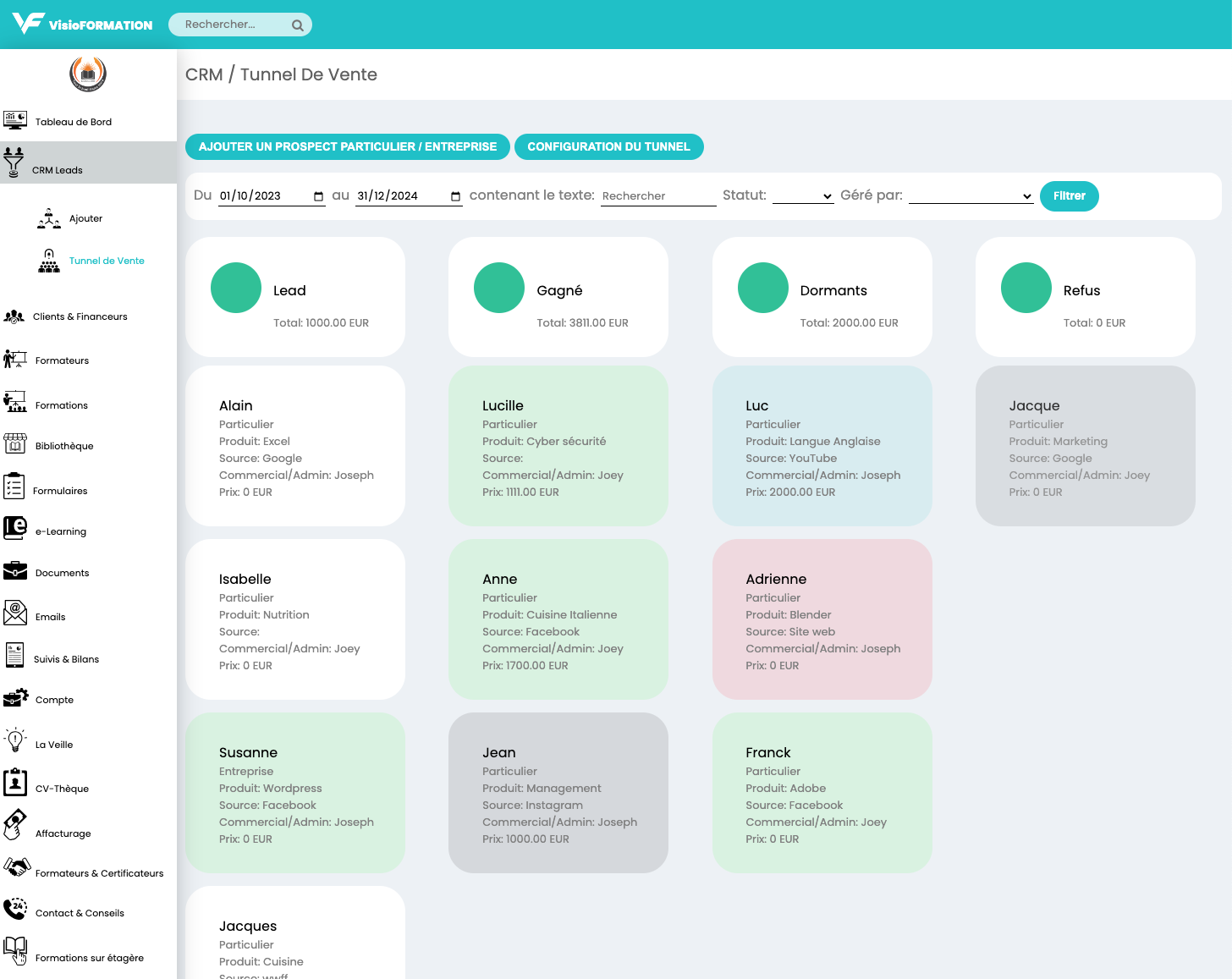 CRM pour organisme de formation